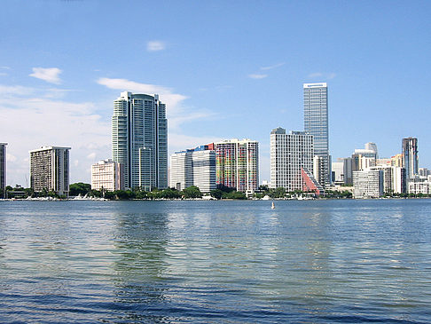 Blick vom Wasser auf Miami - Florida (Miami)