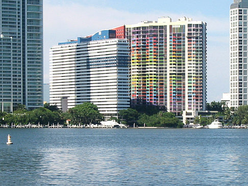 Blick vom Wasser auf Miami - Florida (Miami)