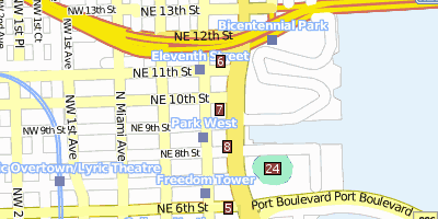Stadtplan 900 Biscayne Bay