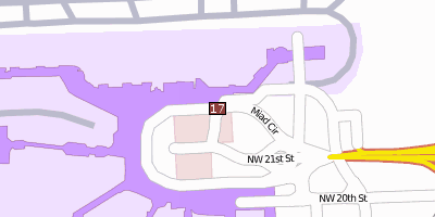 Stadtplan Miami International Airport